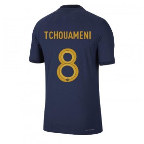 Frankrig Aurelien Tchouameni #8 Replika Hjemmebanetrøje VM 2022 Kortærmet